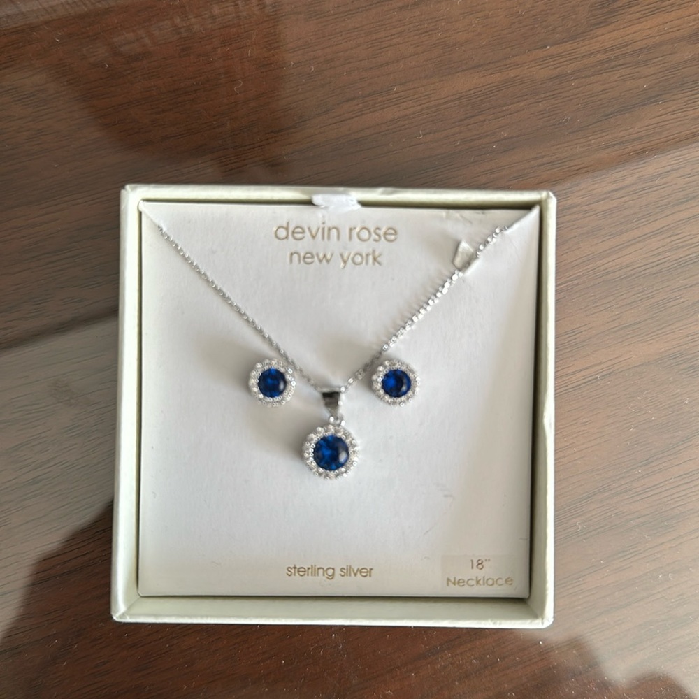 Devin Rose Sapphire Jewelry Set